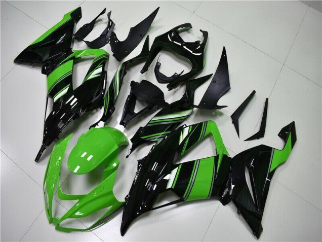 Inexpensive 2013-2018 Green Black Kawasaki ZX6R Motorcycle Fairings Inexpensive 2013-2018 Green Black Kawasaki ZX6R Motorcycle Fairings