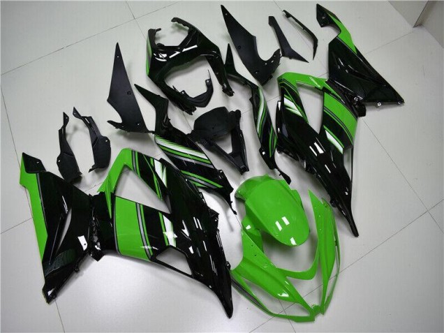 Inexpensive 2013-2018 Green Black Kawasaki ZX6R Motorcycle Fairings Inexpensive 2013-2018 Green Black Kawasaki ZX6R Motorcycle Fairings