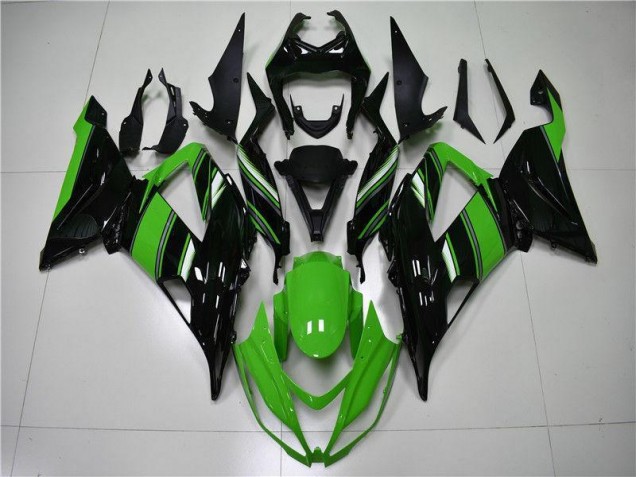 Inexpensive 2013-2018 Green Black Kawasaki ZX6R Motorcycle Fairings Inexpensive 2013-2018 Green Black Kawasaki ZX6R Motorcycle Fairings