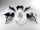 Inexpensive 2013-2018 White Black Kawasaki ZX6R Motorbike Fairings Inexpensive 2013-2018 White Black Kawasaki ZX6R Motorbike Fairings