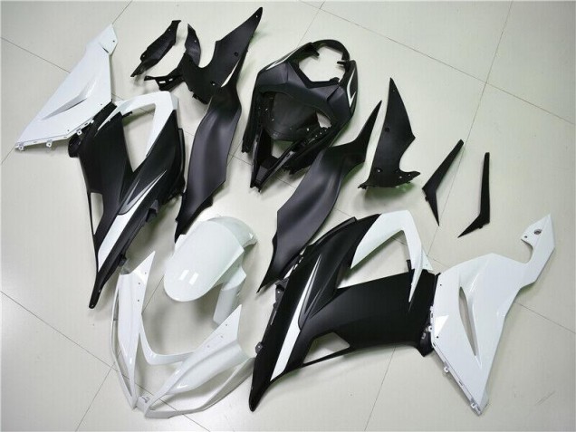 Inexpensive 2013-2018 White Black Kawasaki ZX6R Motorbike Fairings Inexpensive 2013-2018 White Black Kawasaki ZX6R Motorbike Fairings