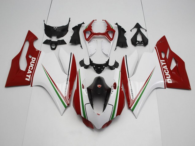 Inexpensive 2011-2014 White Red Ducati 1199 Motor Bike Fairings Inexpensive 2011-2014 White Red Ducati 1199 Motor Bike Fairings