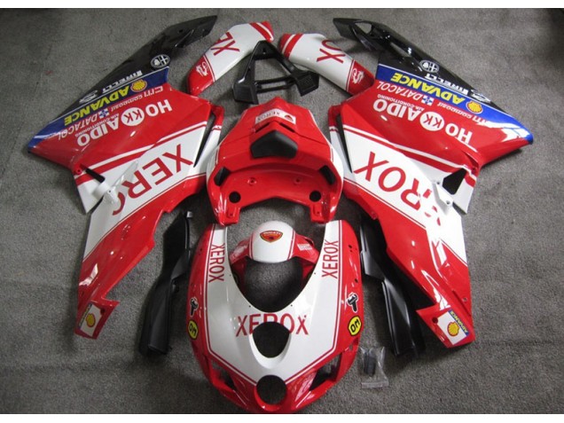 Inexpensive 2005-2006 Red White Xerox Ducati 749 Motorcycle Fairings Kits Inexpensive 2005-2006 Red White Xerox Ducati 749 Motorcycle Fairings Kits
