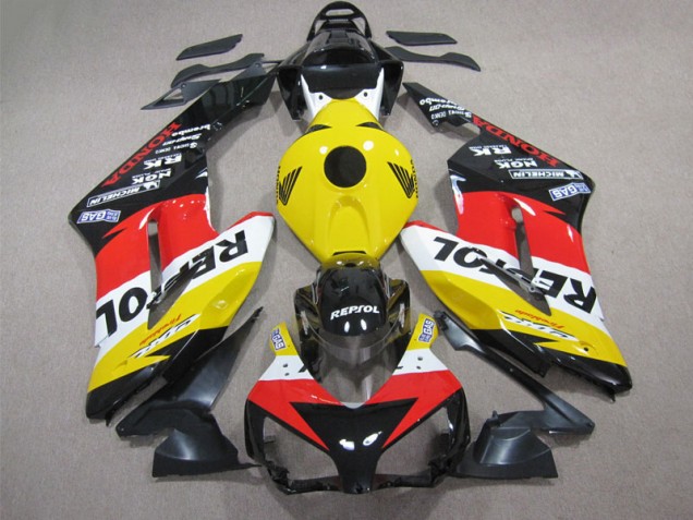 Inexpensive 2004-2005 Yellow Red Repsol Honda CBR1000RR Motor Fairings