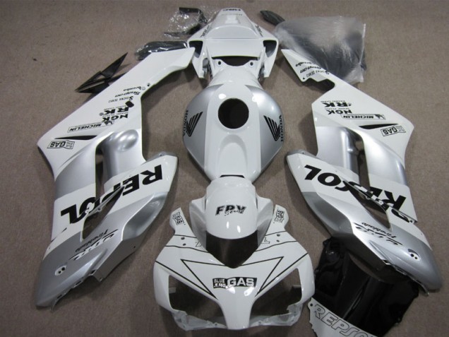 Inexpensive 2004-2005 Silver Repsol Honda CBR1000RR Replacement Fairings Inexpensive 2004-2005 Silver Repsol Honda CBR1000RR Replacement Fairings