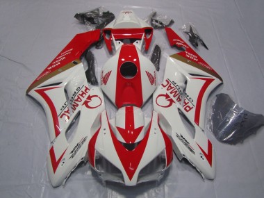 Inexpensive 2004-2005 White Red PRAMAC Honda CBR1000RR Motorcycle Bodywork