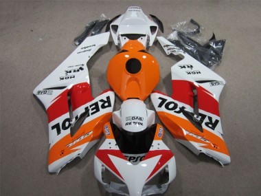 Inexpensive 2004-2005 White Orange Repsol Honda CBR1000RR Moto Fairings
