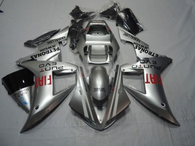 Inexpensive 2004-2005 Silver Red Fiat Honda CBR1000RR Motorcycle Fairings