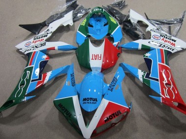 Inexpensive 2004-2005 Blue Red Green Motul Honda CBR1000RR Motorcycle Fairing