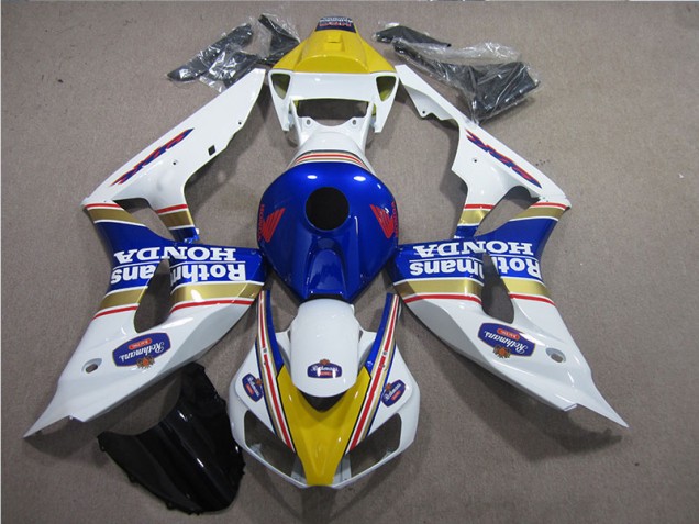 Inexpensive 2006-2007 White Blue Rothmans Honda CBR1000RR Motor Bike Fairings Inexpensive 2006-2007 White Blue Rothmans Honda CBR1000RR Motor Bike Fairings