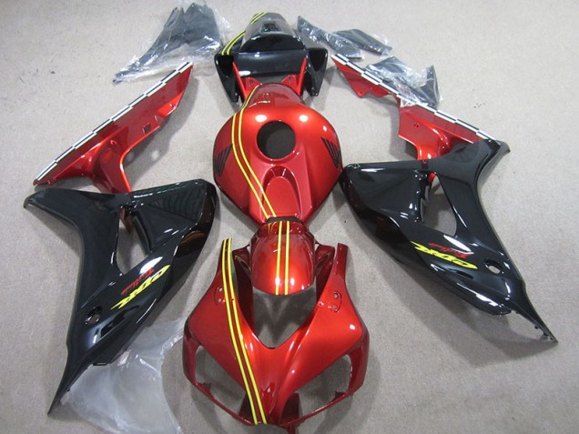 Inexpensive 2006-2007 Black Red Yellow Honda CBR1000RR Motorcycle Fairing Kit Inexpensive 2006-2007 Black Red Yellow Honda CBR1000RR Motorcycle Fairing Kit