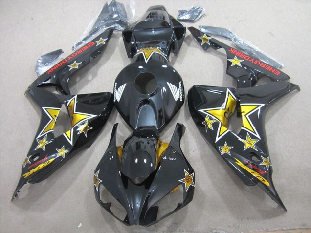 Inexpensive 2006-2007 Black Yellow ENERGY DRINK Honda CBR1000RR Bike Fairing Inexpensive 2006-2007 Black Yellow ENERGY DRINK Honda CBR1000RR Bike Fairing