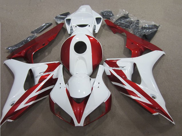 Inexpensive 2006-2007 Red White Honda CBR1000RR Motor Bike Fairings Inexpensive 2006-2007 Red White Honda CBR1000RR Motor Bike Fairings
