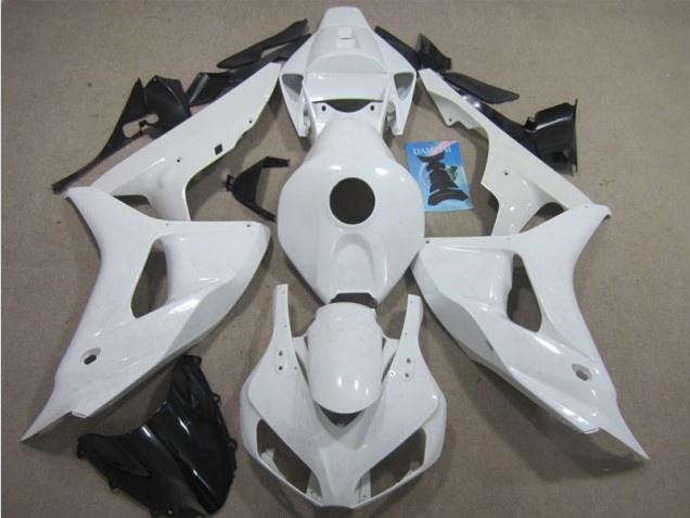 Inexpensive 2006-2007 White Honda CBR1000RR Motorcycle Fairings Kits