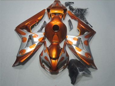 Inexpensive 2006-2007 Orange Honda CBR1000RR Motorcycle Replacement Fairings