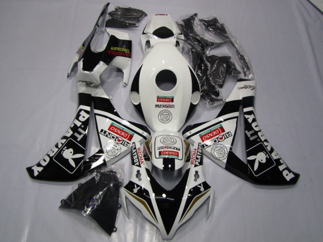 Inexpensive 2008-2011 Black White Denso Playboy Honda CBR1000RR Motorcycle Fairing Kits Inexpensive 2008-2011 Black White Denso Playboy Honda CBR1000RR Motorcycle Fairing Kits