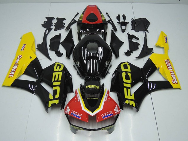 Inexpensive 2012-2016 Black Red HRC Honda CBR1000RR Motor Bike Fairings