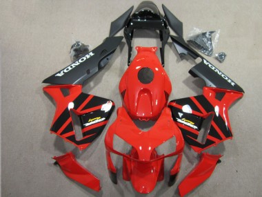 Inexpensive 2003-2004 Red Black Honda CBR600RR Motorcycle Fairing