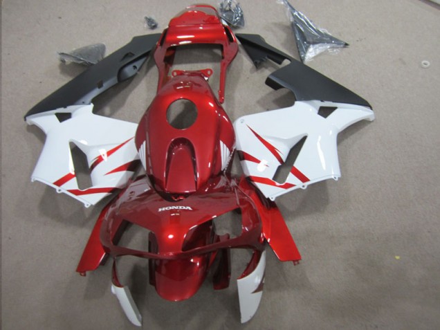 Inexpensive 2003-2004 Red White Honda CBR600RR Motorcycle Fairing Kit Inexpensive 2003-2004 Red White Honda CBR600RR Motorcycle Fairing Kit