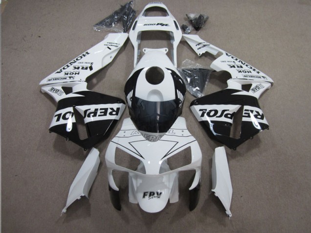 Inexpensive 2003-2004 White Black Repsol Honda CBR600RR Motorbike Fairing Inexpensive 2003-2004 White Black Repsol Honda CBR600RR Motorbike Fairing