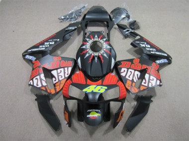 Inexpensive 2003-2004 Black Red Repsol 46 Honda CBR600RR Motorcycle Bodywork