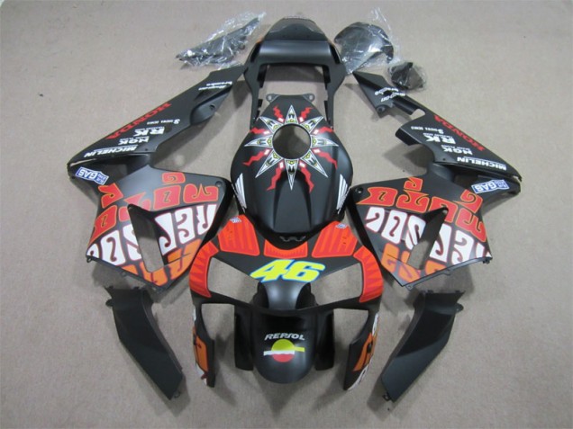 Inexpensive 2003-2004 Black Red Repsol 46 Honda CBR600RR Motorcycle Bodywork Inexpensive 2003-2004 Black Red Repsol 46 Honda CBR600RR Motorcycle Bodywork