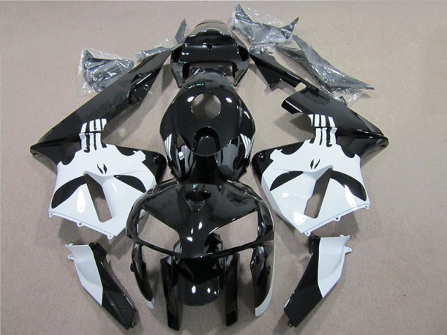 Inexpensive 2005-2006 Black White Honda CBR600RR Motorcylce Fairings Inexpensive 2005-2006 Black White Honda CBR600RR Motorcylce Fairings