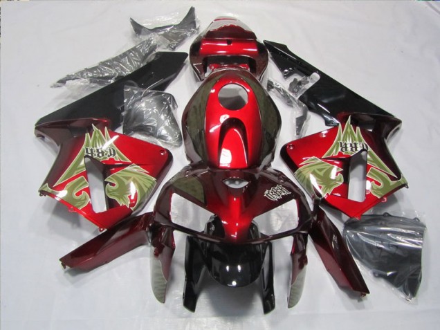 Inexpensive 2005-2006 Black Red Honda CBR600RR Motorbike Fairings Inexpensive 2005-2006 Black Red Honda CBR600RR Motorbike Fairings