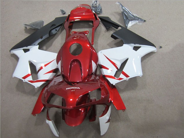 Inexpensive 2005-2006 Red White Honda CBR600RR Motorcycle Fairings Inexpensive 2005-2006 Red White Honda CBR600RR Motorcycle Fairings
