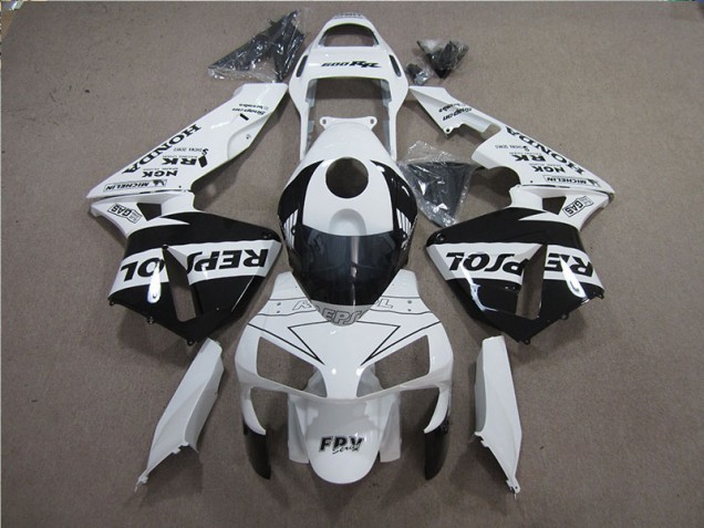 Inexpensive 2005-2006 White Black Repsol Honda CBR600RR Motorcylce Fairings Inexpensive 2005-2006 White Black Repsol Honda CBR600RR Motorcylce Fairings