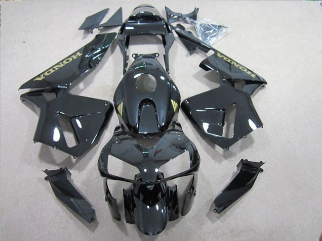 Inexpensive 2005-2006 Black Gold Decal Honda CBR600RR Motorbike Fairings Inexpensive 2005-2006 Black Gold Decal Honda CBR600RR Motorbike Fairings