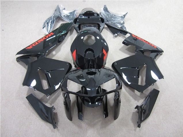 Inexpensive 2005-2006 Black with Red Honda CBR600RR Motorcycle Bodywork Inexpensive 2005-2006 Black with Red Honda CBR600RR Motorcycle Bodywork
