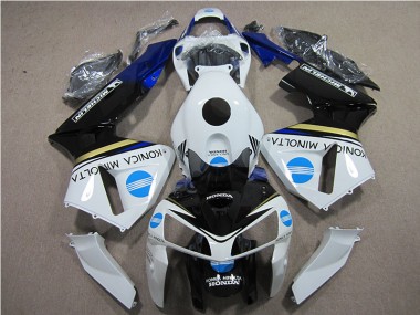 Inexpensive 2005-2006 White Blue Konica Minolta Honda CBR600RR Motorcycle Replacement Fairings