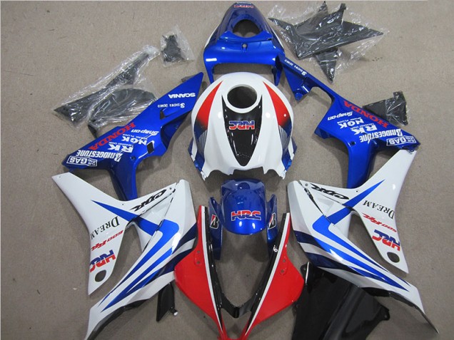 Inexpensive 2007-2008 Blue White Red HRC Honda CBR600RR Motorcycle Fairing Inexpensive 2007-2008 Blue White Red HRC Honda CBR600RR Motorcycle Fairing