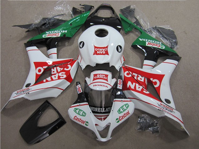 Inexpensive 2007-2008 Red White San Carlo Honda CBR600RR Motorbike Fairing