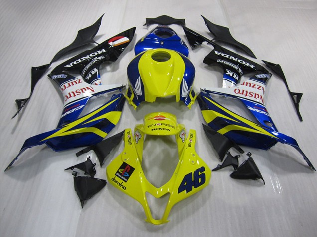 Inexpensive 2007-2008 Yellow Blue 46 Honda CBR600RR Motorbike Fairing Inexpensive 2007-2008 Yellow Blue 46 Honda CBR600RR Motorbike Fairing