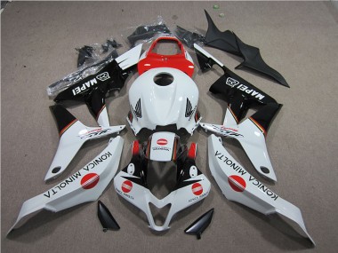 Inexpensive 2007-2008 Red White Black Konica Minolta MAPEI Honda CBR600RR Motorcycle Bodywork