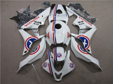 Inexpensive 2007-2008 White R Honda CBR600RR Motorcycle Fairings Kits