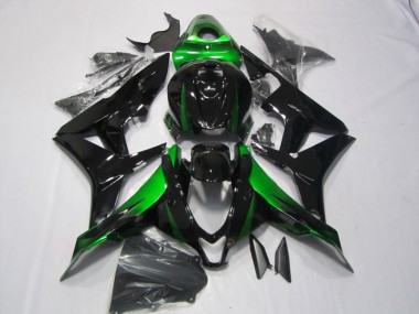 Inexpensive 2007-2008 Black Green Honda CBR600RR Motorcycle Replacement Fairings