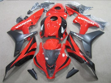 Inexpensive 2007-2008 Black Red Honda CBR600RR Motorbike Fairings
