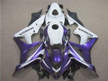 Inexpensive 2007-2008 Purple White Honda CBR600RR Motor Bike Fairings