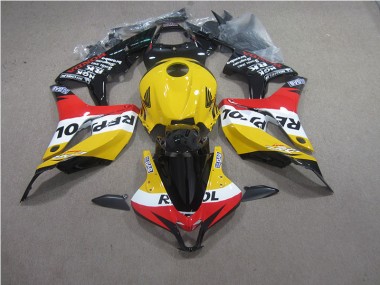 Inexpensive 2007-2008 Yellow Red Black Repsol Honda CBR600RR Moto Fairings