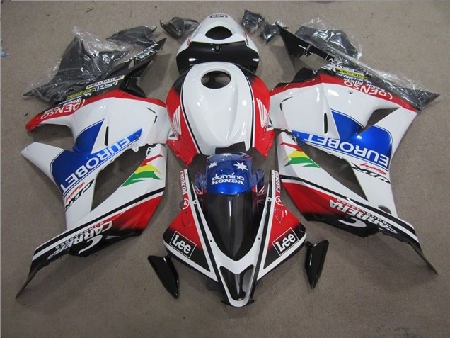 Inexpensive 2009-2012 Blue White EUROBET Lee Honda CBR600RR Motorcycle Fairing Inexpensive 2009-2012 Blue White EUROBET Lee Honda CBR600RR Motorcycle Fairing