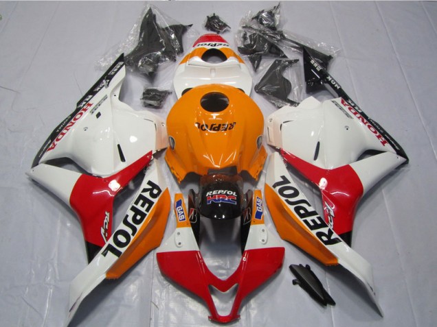 Inexpensive 2009-2012 White Orange Black Repsol Honda CBR600RR Motorcycle Fairing Kit Inexpensive 2009-2012 White Orange Black Repsol Honda CBR600RR Motorcycle Fairing Kit