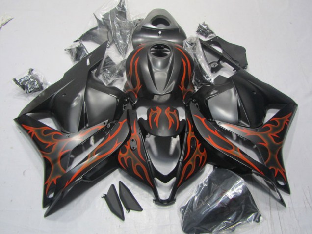 Inexpensive 2009-2012 Black Red Flame Honda CBR600RR Motorcycle Replacement Fairings Inexpensive 2009-2012 Black Red Flame Honda CBR600RR Motorcycle Replacement Fairings
