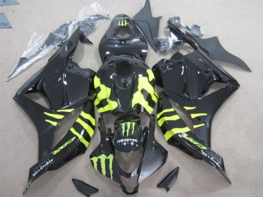 Inexpensive 2009-2012 Black Green Monster Honda CBR600RR Motorcycle Fairing