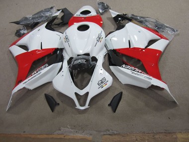 Inexpensive 2009-2012 White Red Honda CBR600RR Motorcycle Fairing Kits