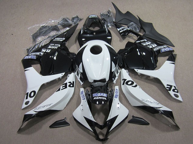 Inexpensive 2009-2012 Black White Repsol Honda CBR600RR Motorcycle Replacement Fairings Inexpensive 2009-2012 Black White Repsol Honda CBR600RR Motorcycle Replacement Fairings