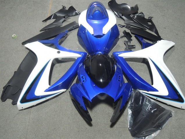 Inexpensive 2006-2007 Blue White Kawasaki ZX10R Bike Fairings Inexpensive 2006-2007 Blue White Kawasaki ZX10R Bike Fairings