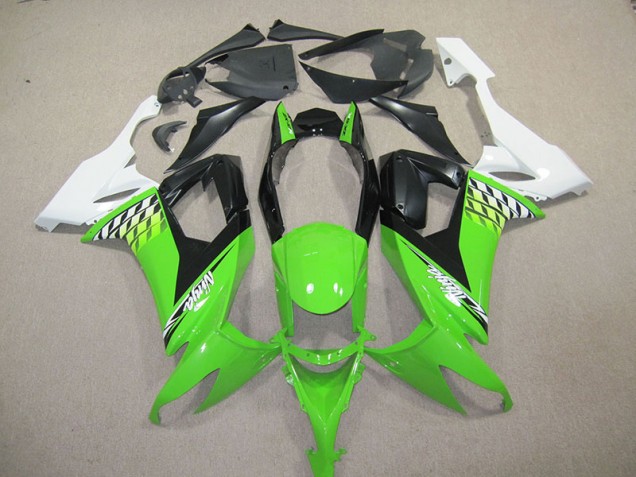 Inexpensive 2008-2010 Black Green Ninja Kawasaki ZX10R Bike Fairings Inexpensive 2008-2010 Black Green Ninja Kawasaki ZX10R Bike Fairings